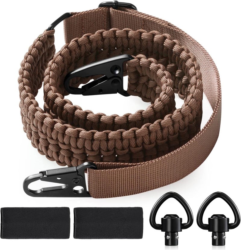 VVAAGG 2 Point QD Sling Adjustable 550 Paracord Sling with Metal Hook and QD Sling Swivels for Hunting - Image 1